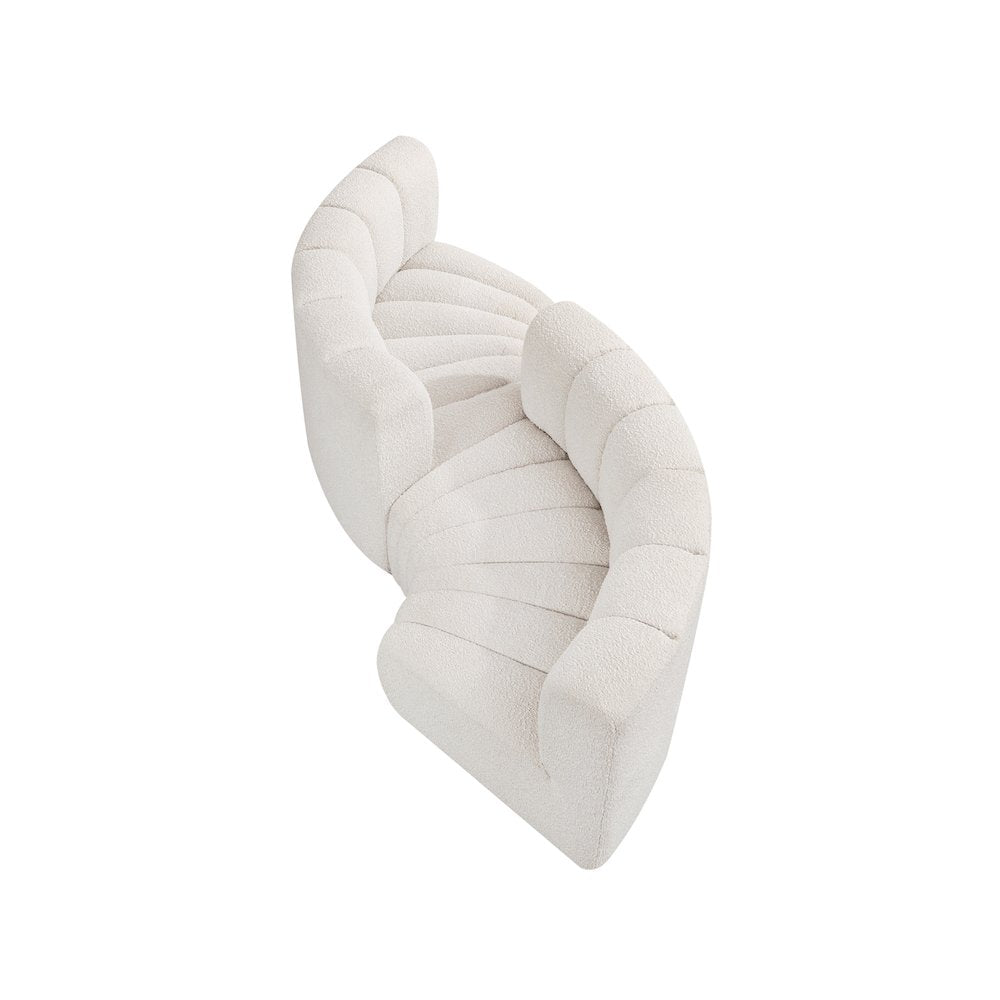 Arc Cream Boucle Fabric Modular Sofa