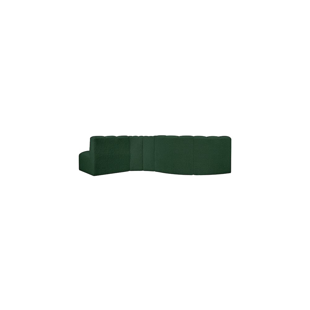 Arc Green Boucle Fabric Modular Sofa