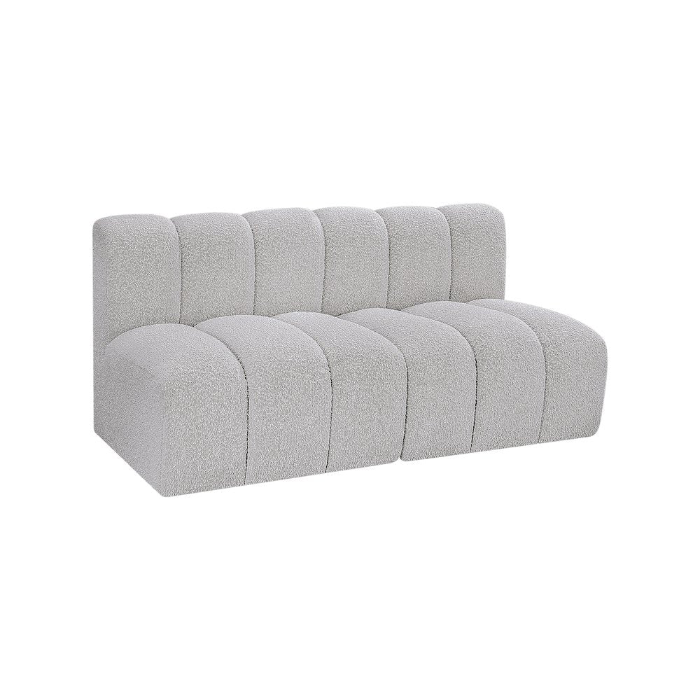 Arc Grey Boucle Fabric Modular Sofa