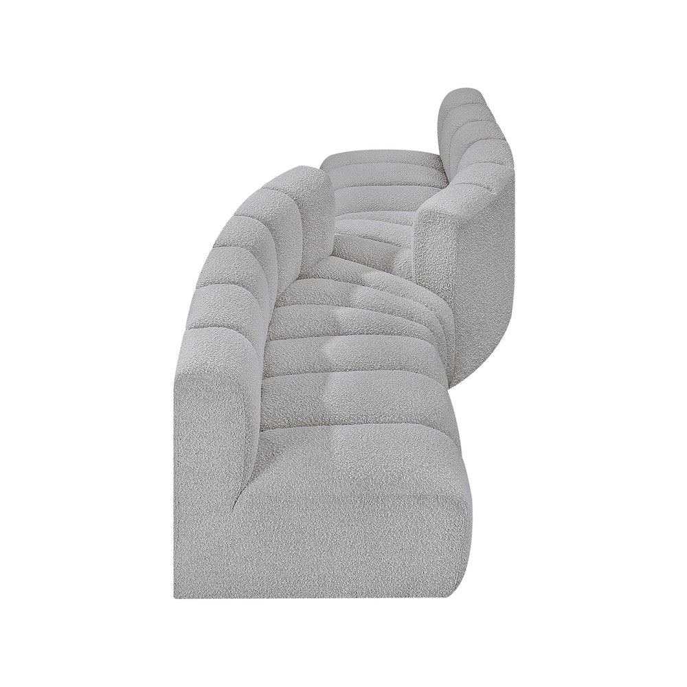 Arc Grey Boucle Fabric Modular Sofa