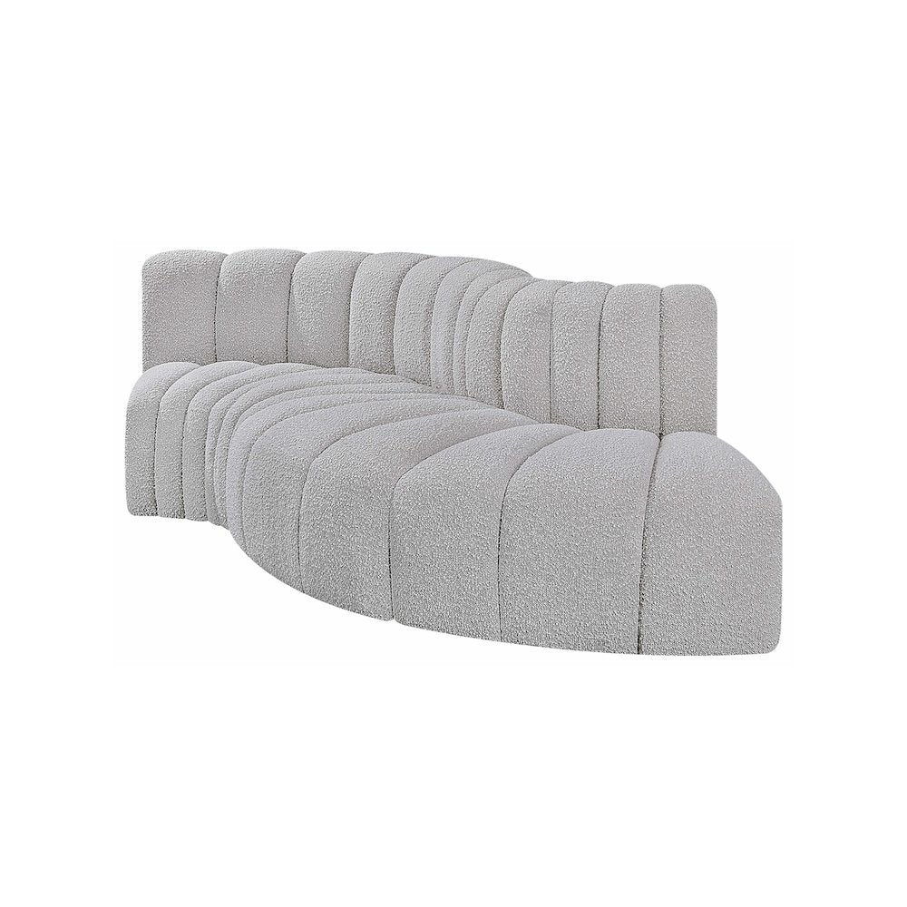 Arc Grey Boucle Fabric Modular Sofa