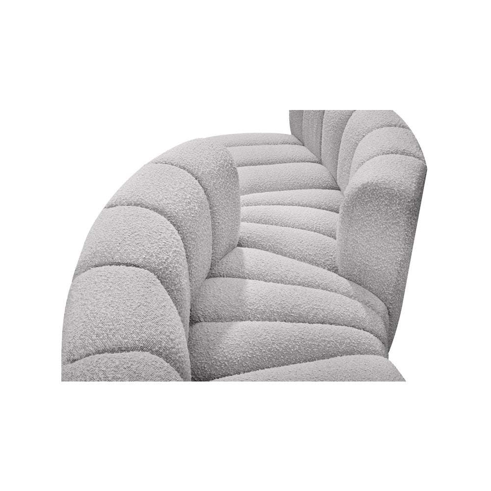 Arc Grey Boucle Fabric Modular Sofa