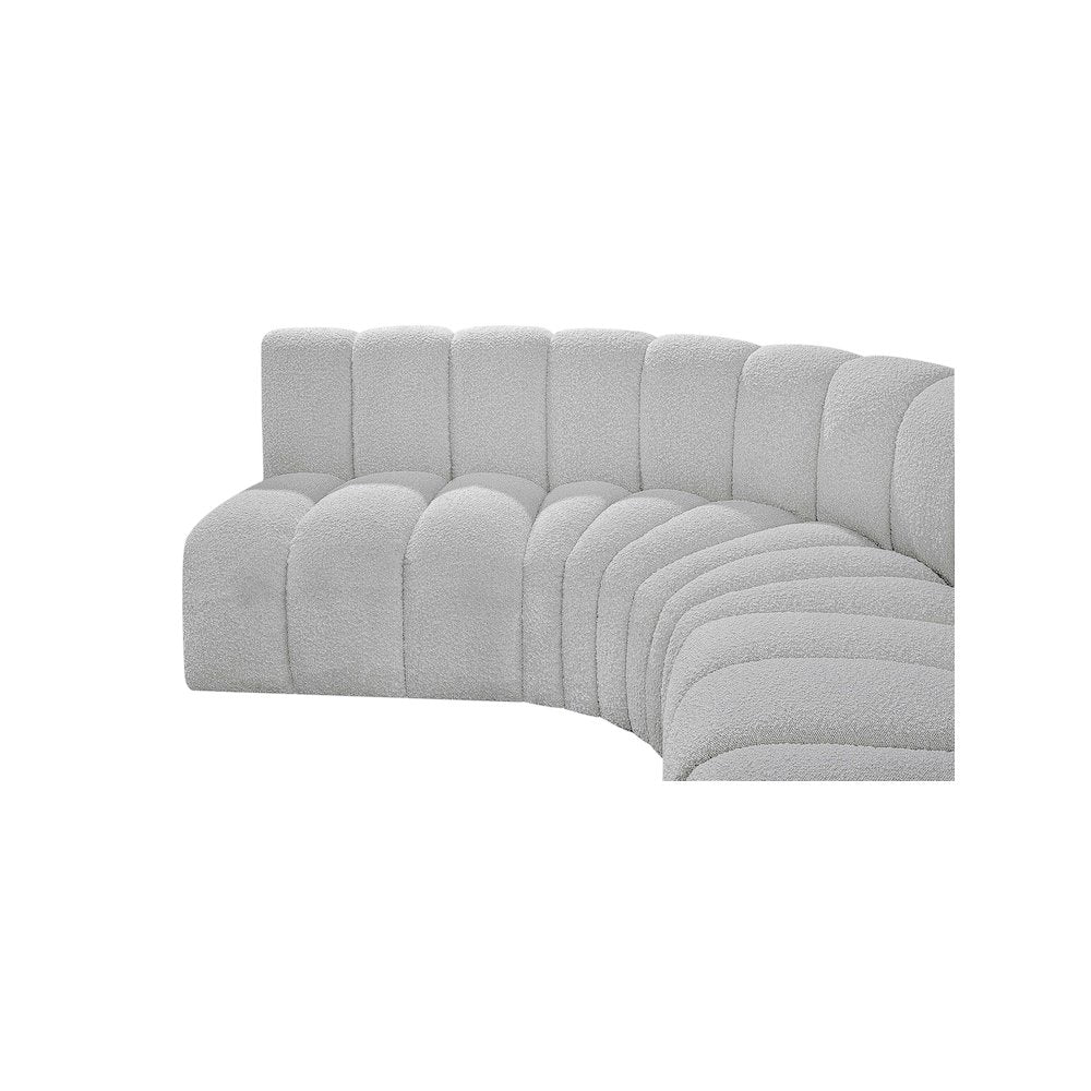 Arc Grey Boucle Fabric Modular Sofa