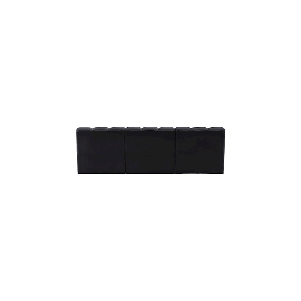 Arc Black Velvet Modular Sofa