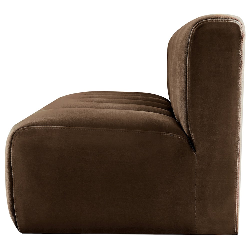 Arc Brown Velvet Modular Sofa
