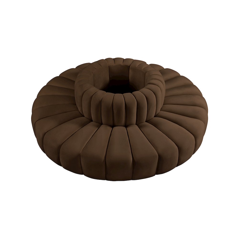 Arc Brown Velvet Modular Sofa
