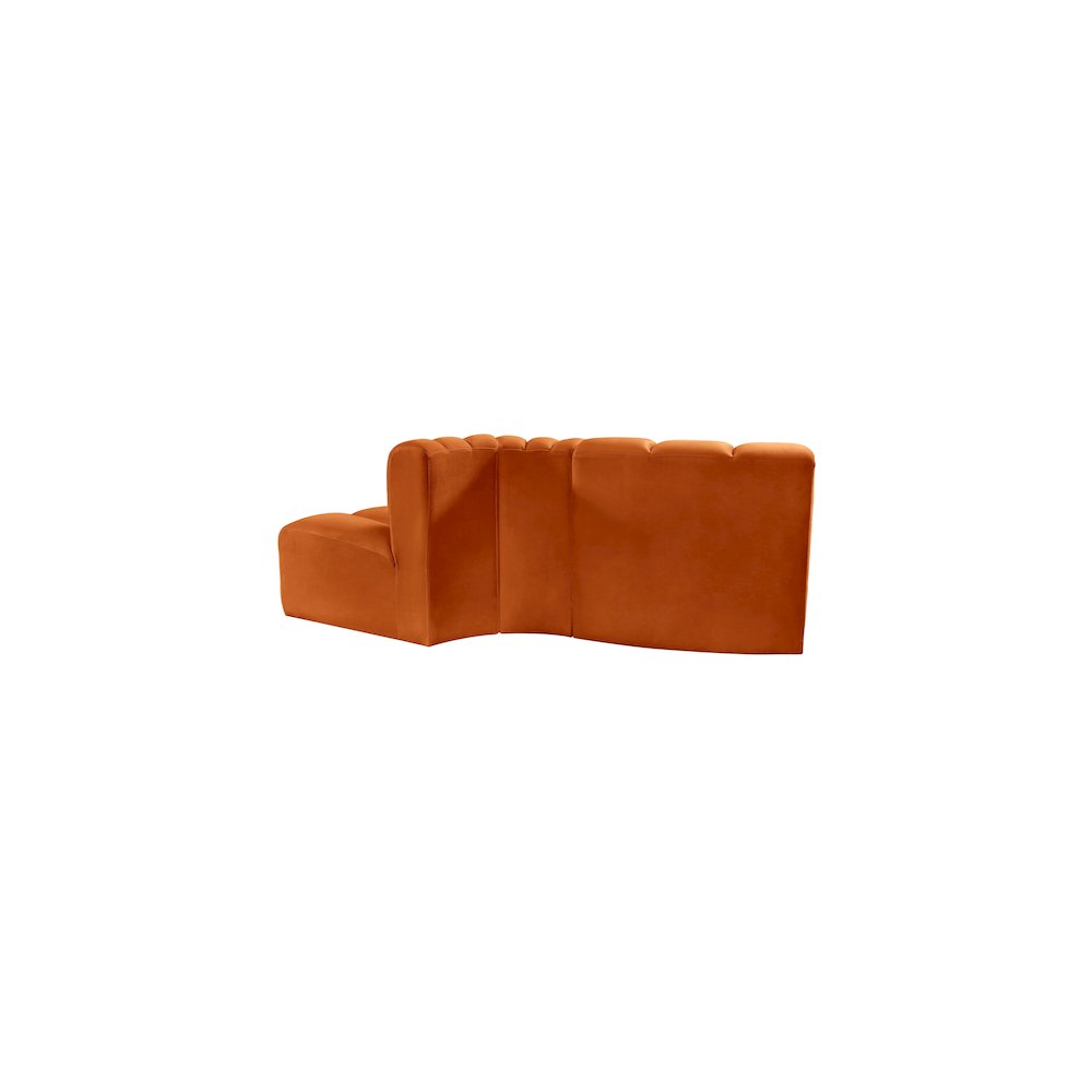 Arc Cognac Velvet Modular Sofa