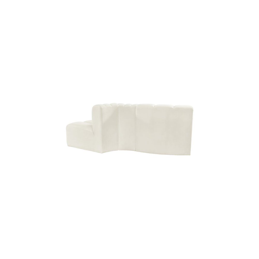 Arc Cream Velvet Modular Sofa