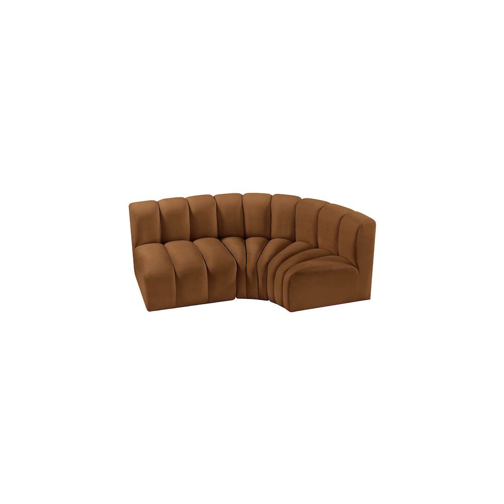 Arc Saddle Velvet Modular Sofa