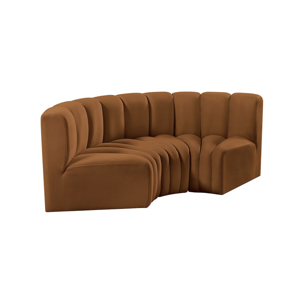 Arc Saddle Velvet Modular Sofa