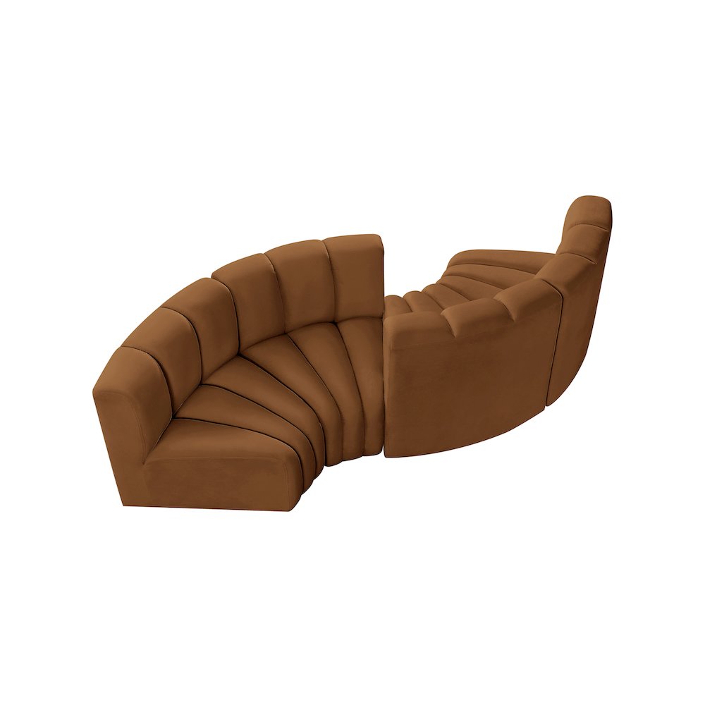 Arc Saddle Velvet Modular Sofa