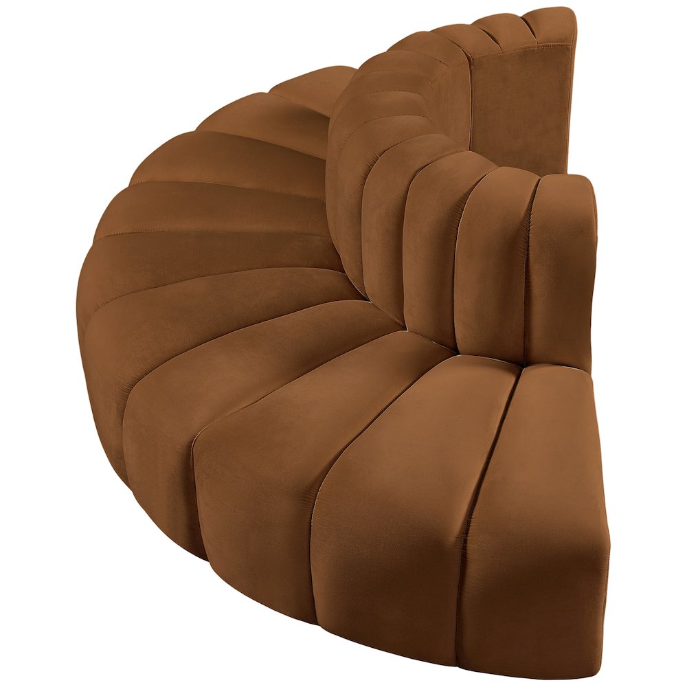 Arc Saddle Velvet Modular Sofa