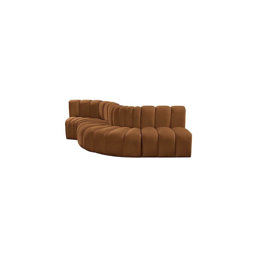 Arc Saddle Velvet Modular Sofa