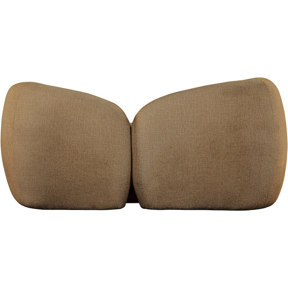 Elowen 68" Brown Fabric Upholstered Loveseat