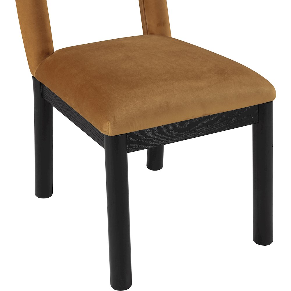 Conrad Saddle Velvet Dining Chair