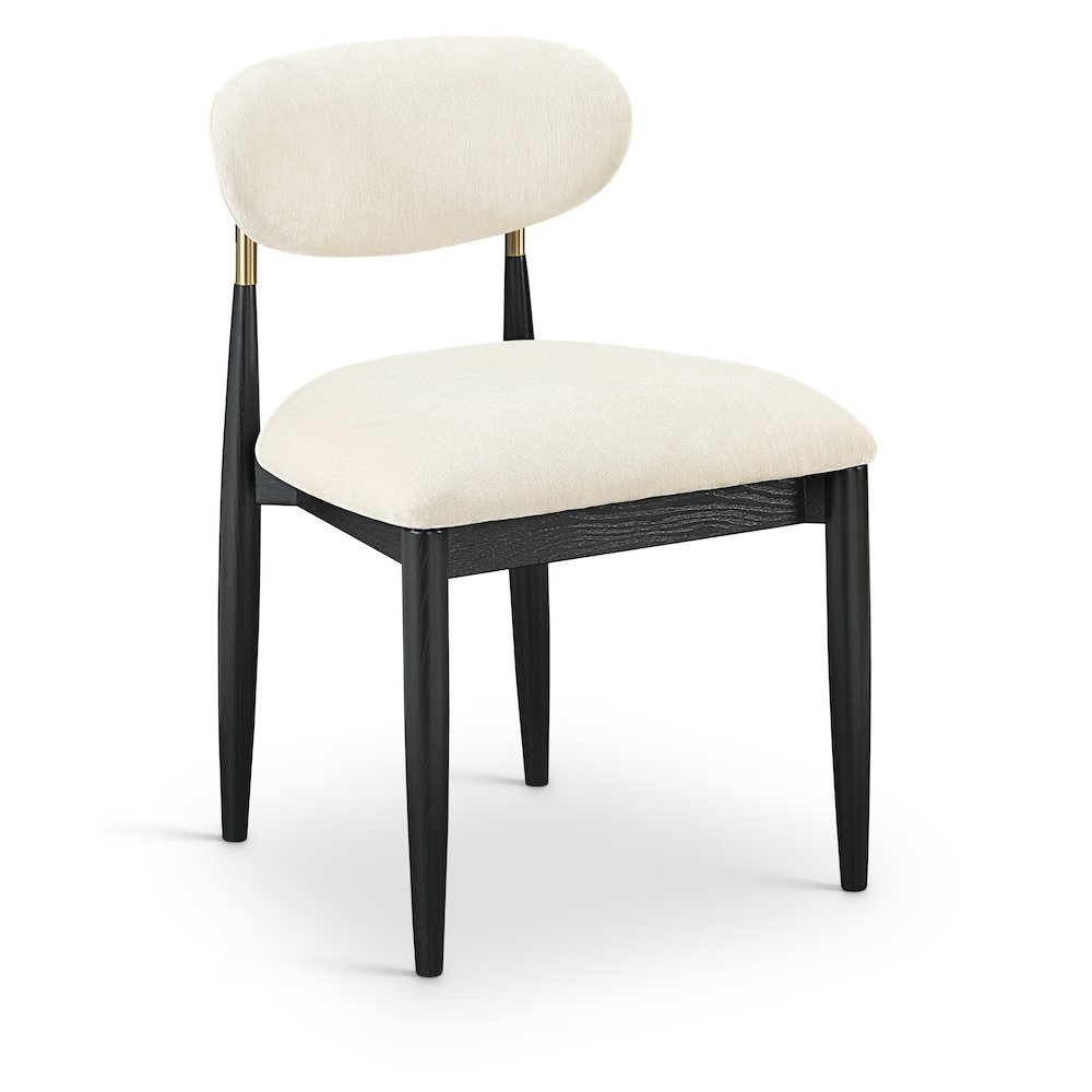 Riccio Cream Performance Fabric Upholstered Dining Side Chair, Set of 2