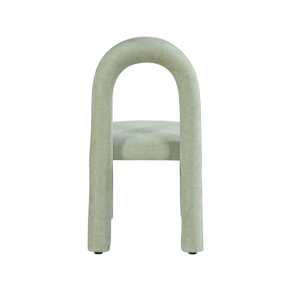 Amari Mint Chenille Fabric Dining Chair, Set of 2