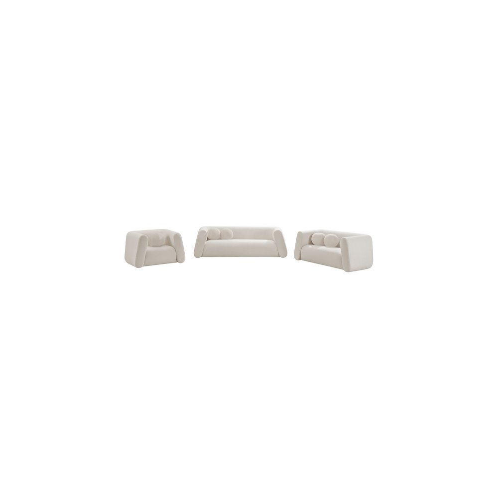 Abbington Cream Boucle Fabric Sofa
