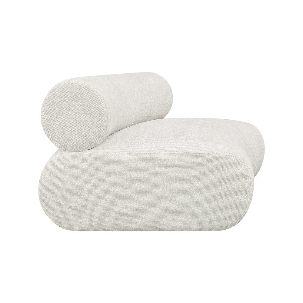 Bale Cream Chenille Fabric Modular Chair
