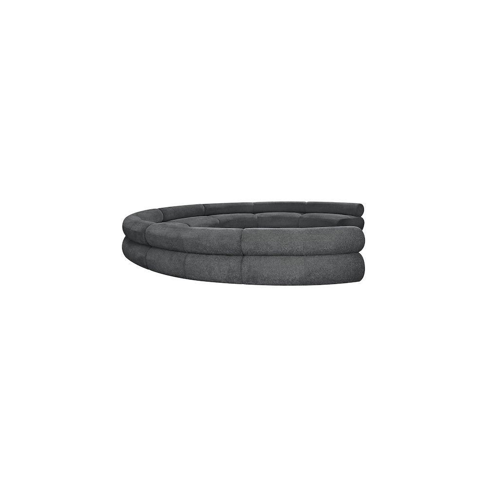 Bale Grey Chenille Fabric Modular Sofa