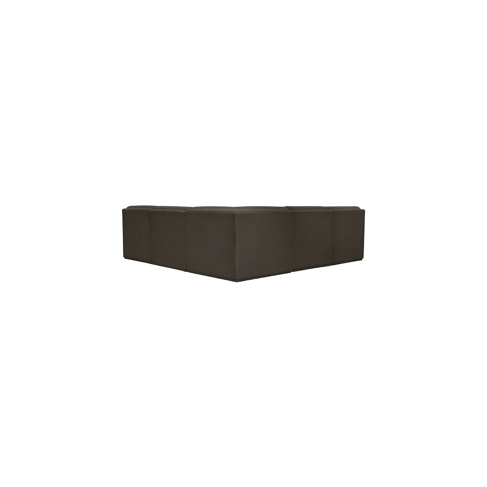 Ollie Brown Boucle Fabric Modular Sectional