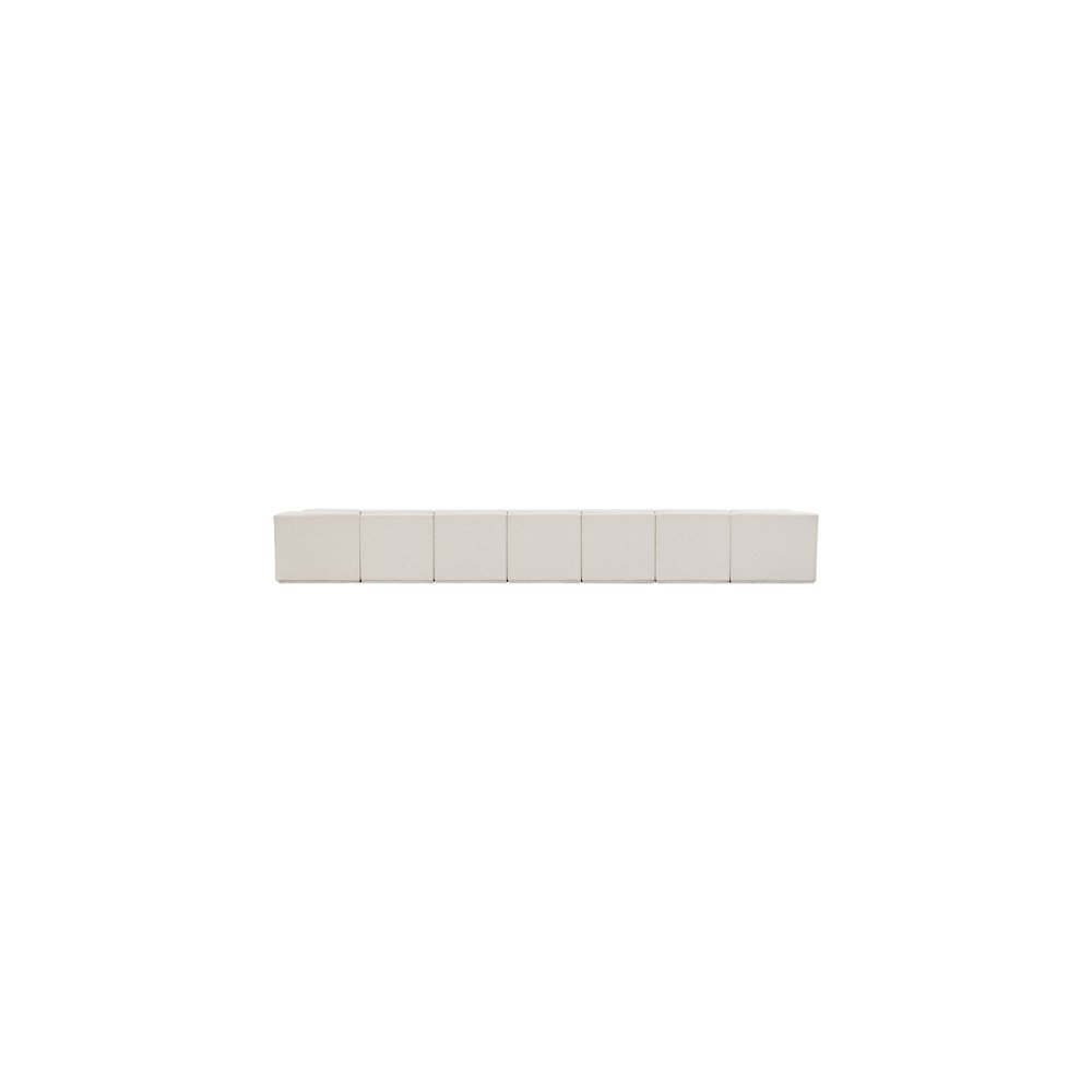 Ollie Cream Boucle Fabric Modular Sectional