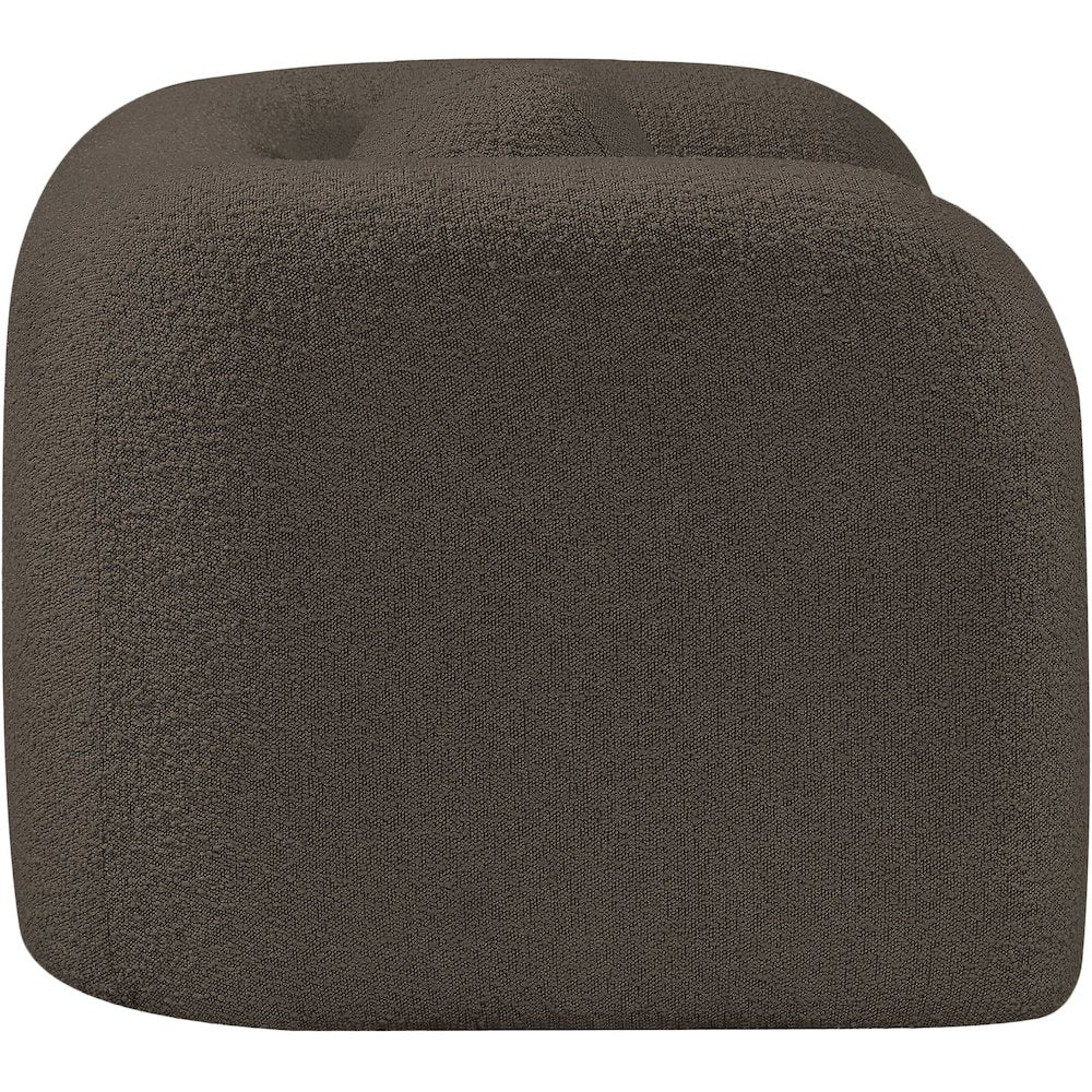 Emory Brown Boucle Fabric Chair