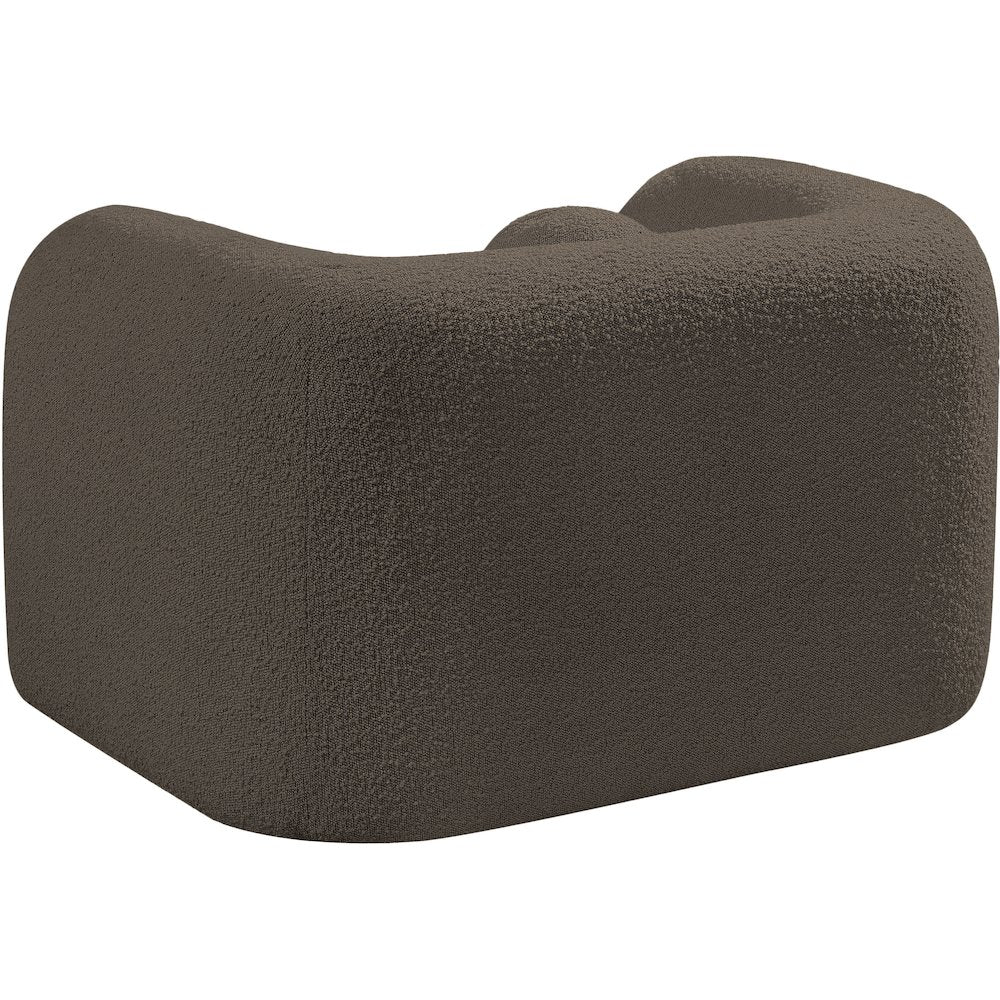 Emory Brown Boucle Fabric Chair