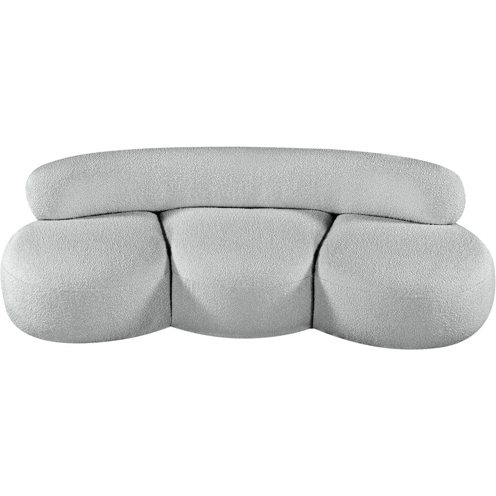 Venti Grey Boucle Fabric Sofa