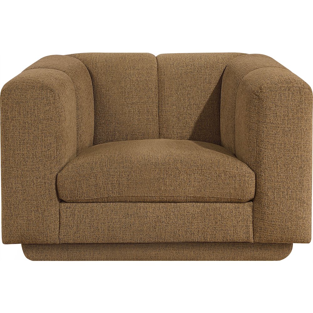 Modari Brown Fabric Upholstered Chair