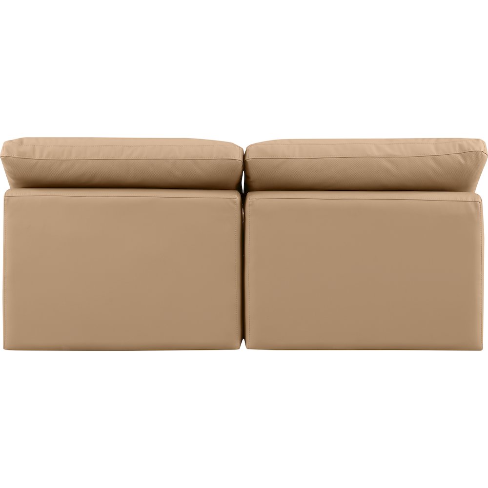 Indulge Tan Vegan Leather Modular Sofa