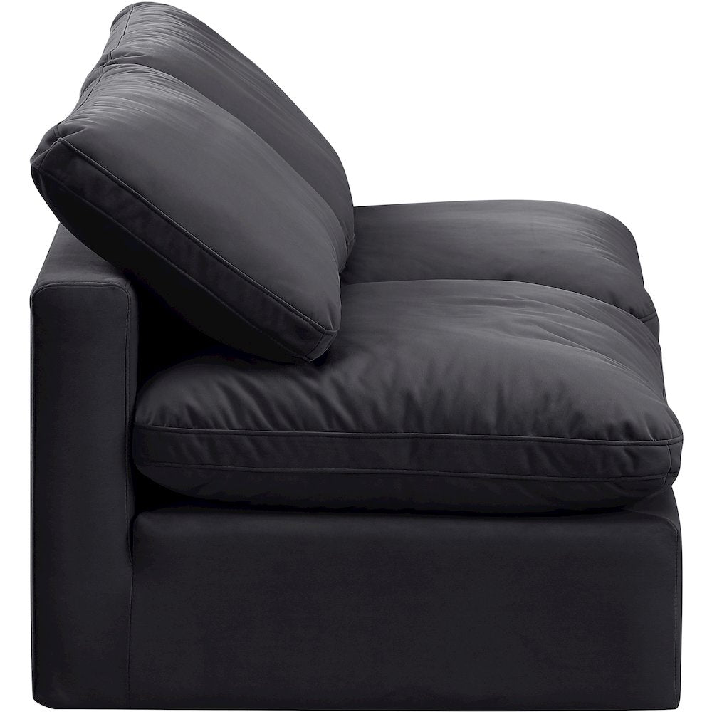 Indulge Black Velvet Modular Sofa