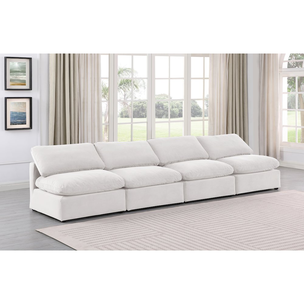 Indulge Cream Velvet Modular Sofa