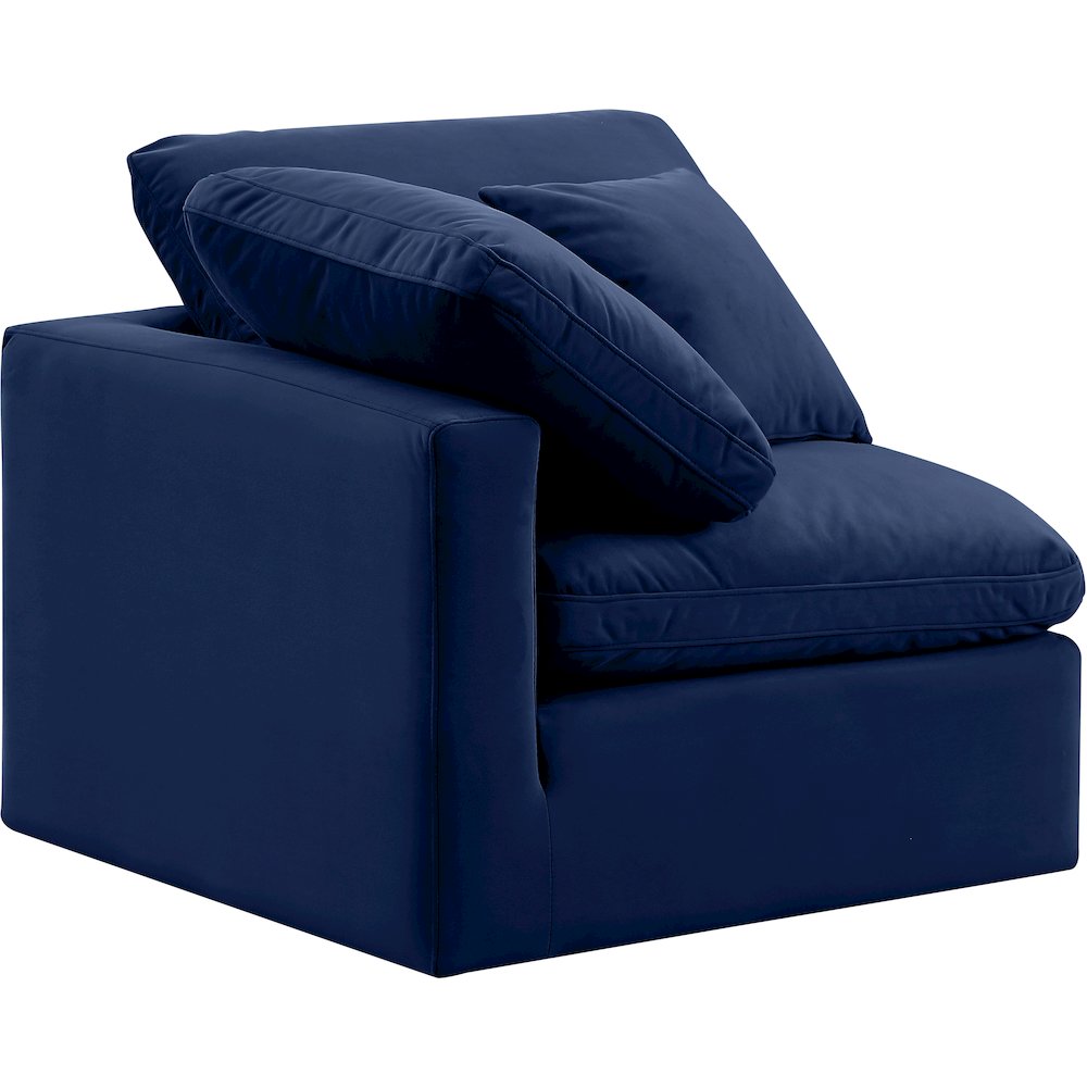 Indulge Navy Velvet Corner Chair