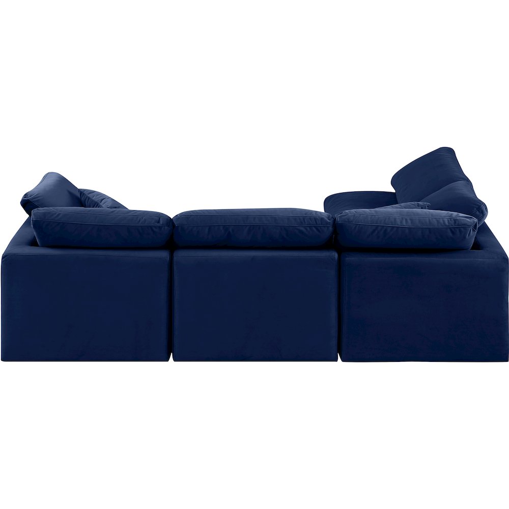Indulge Navy Velvet Modular Sectional
