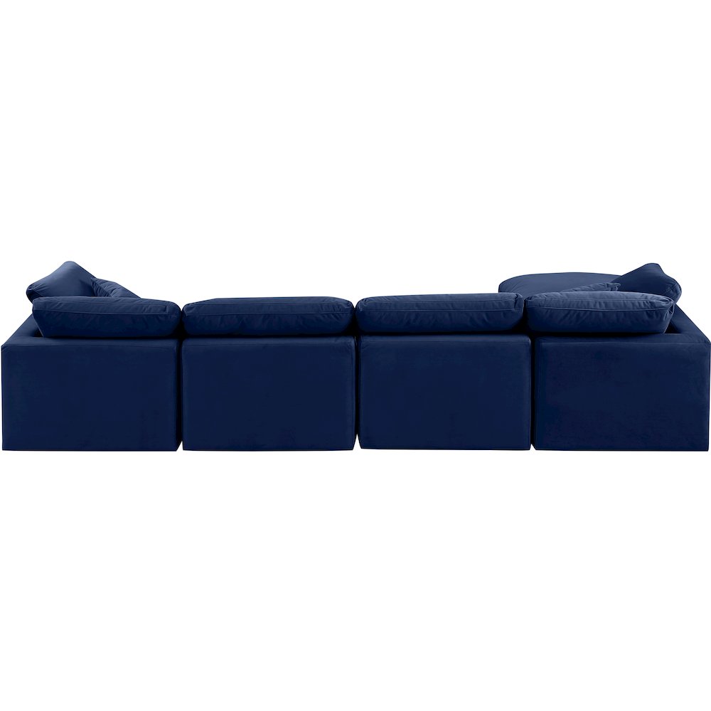 Indulge Navy Velvet Modular Sectional