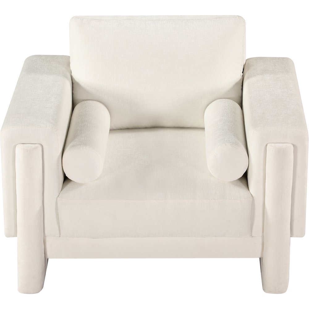 Madeline Cream Chenille Fabric Chair