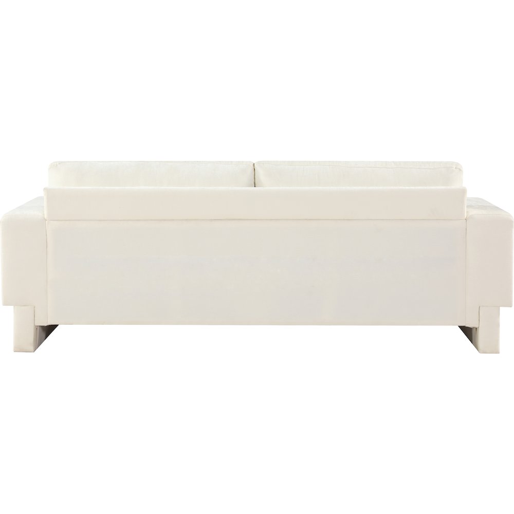 Madeline Cream Chenille Fabric Sofa