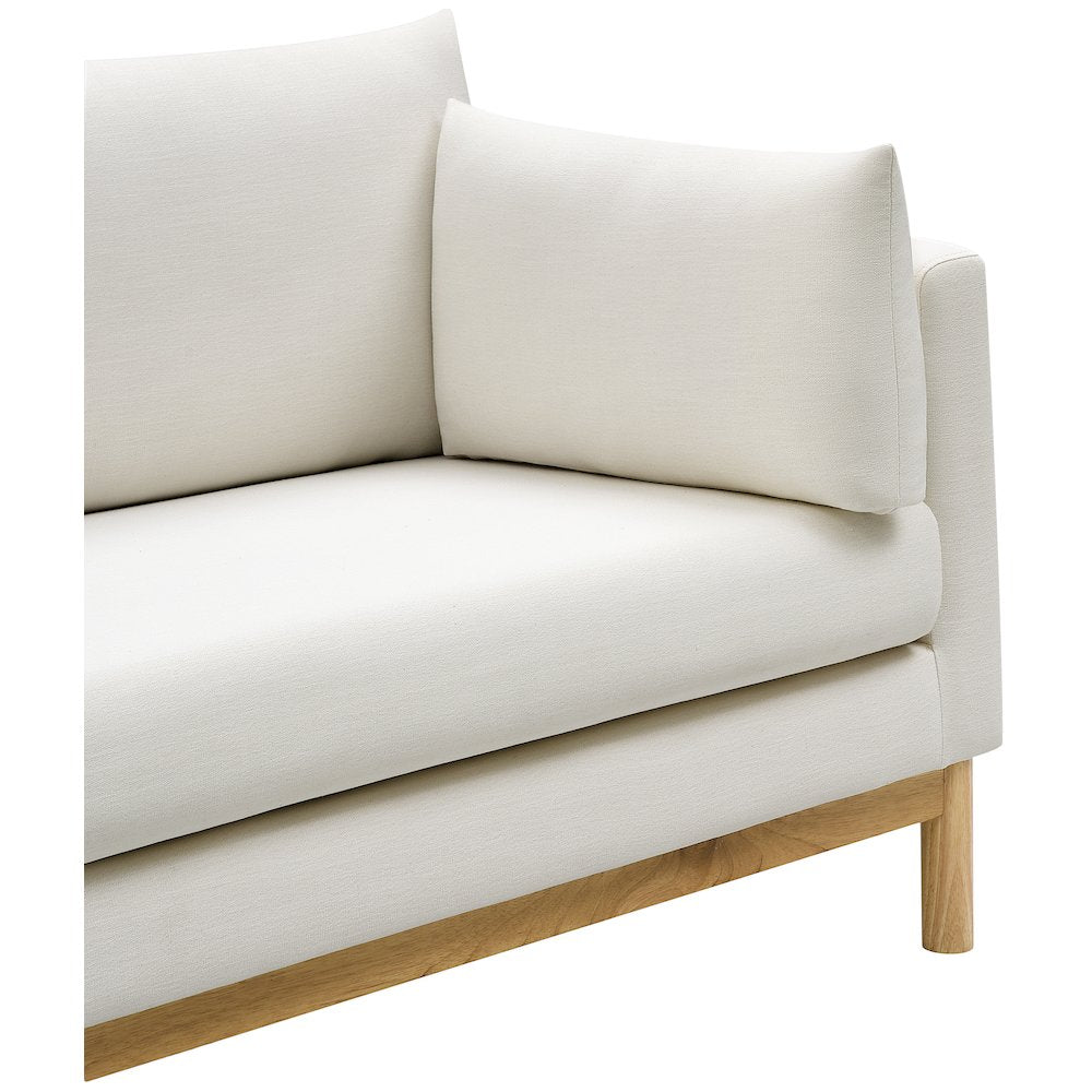 Langham Cream Linen Textured Fabric Chair
