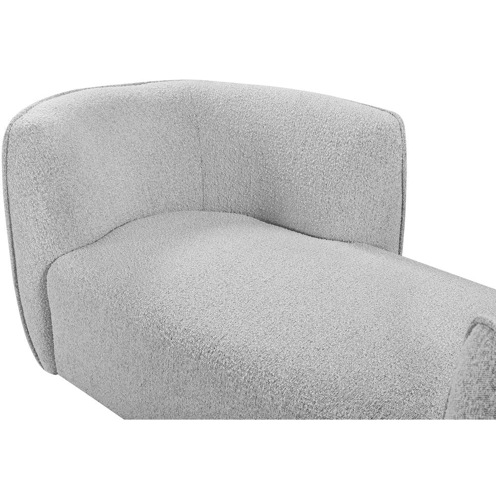 Hilton Grey Fabric Chaise