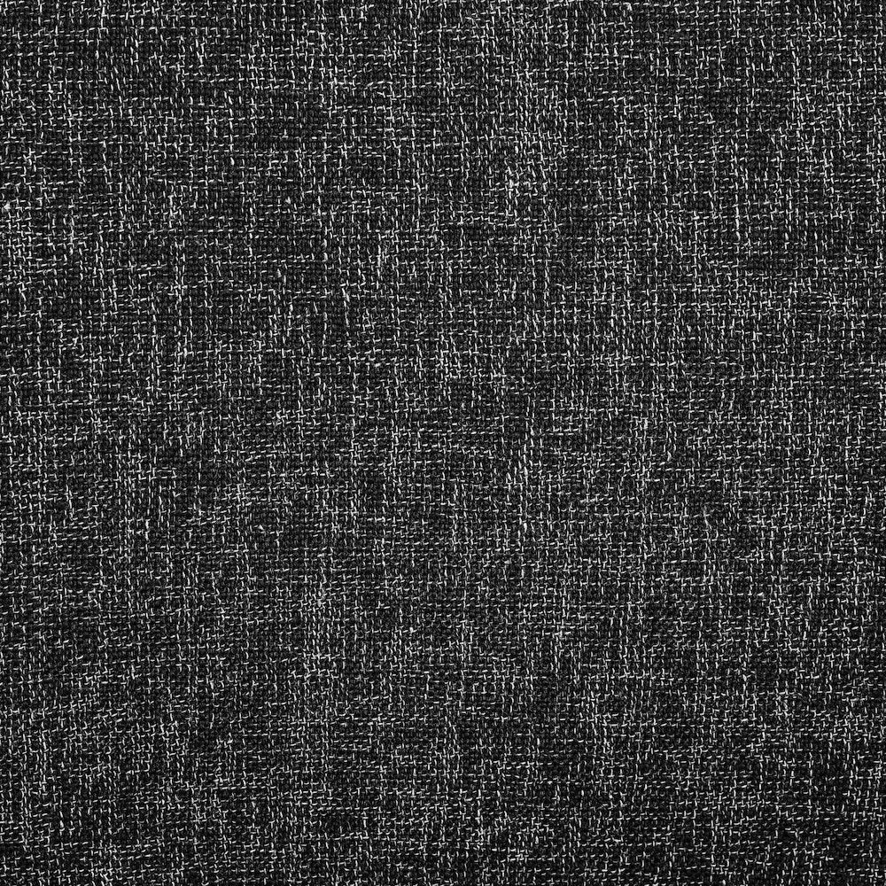 Akeela Black Linen Textured Fabric Bench