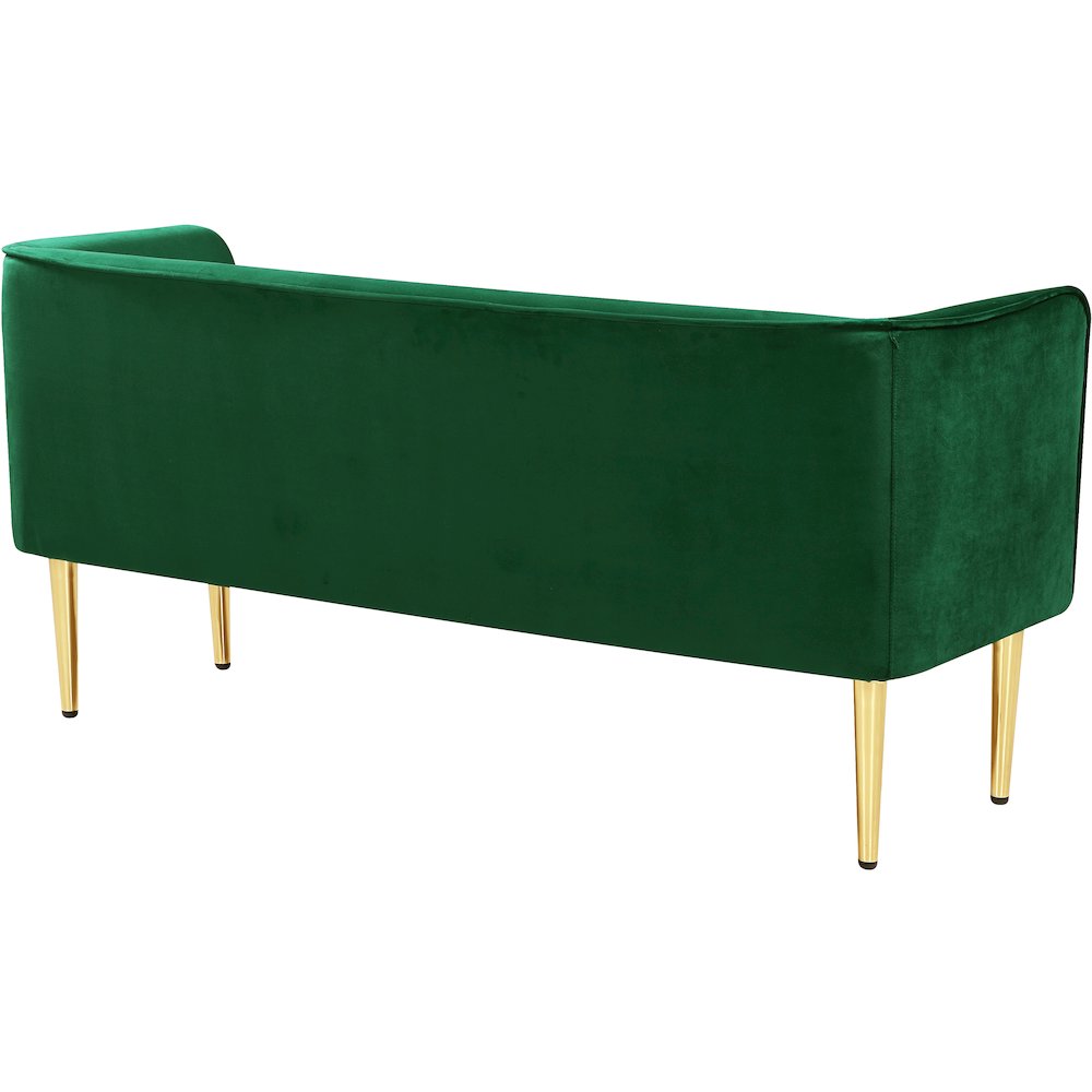 Audrey Green Velvet Bench