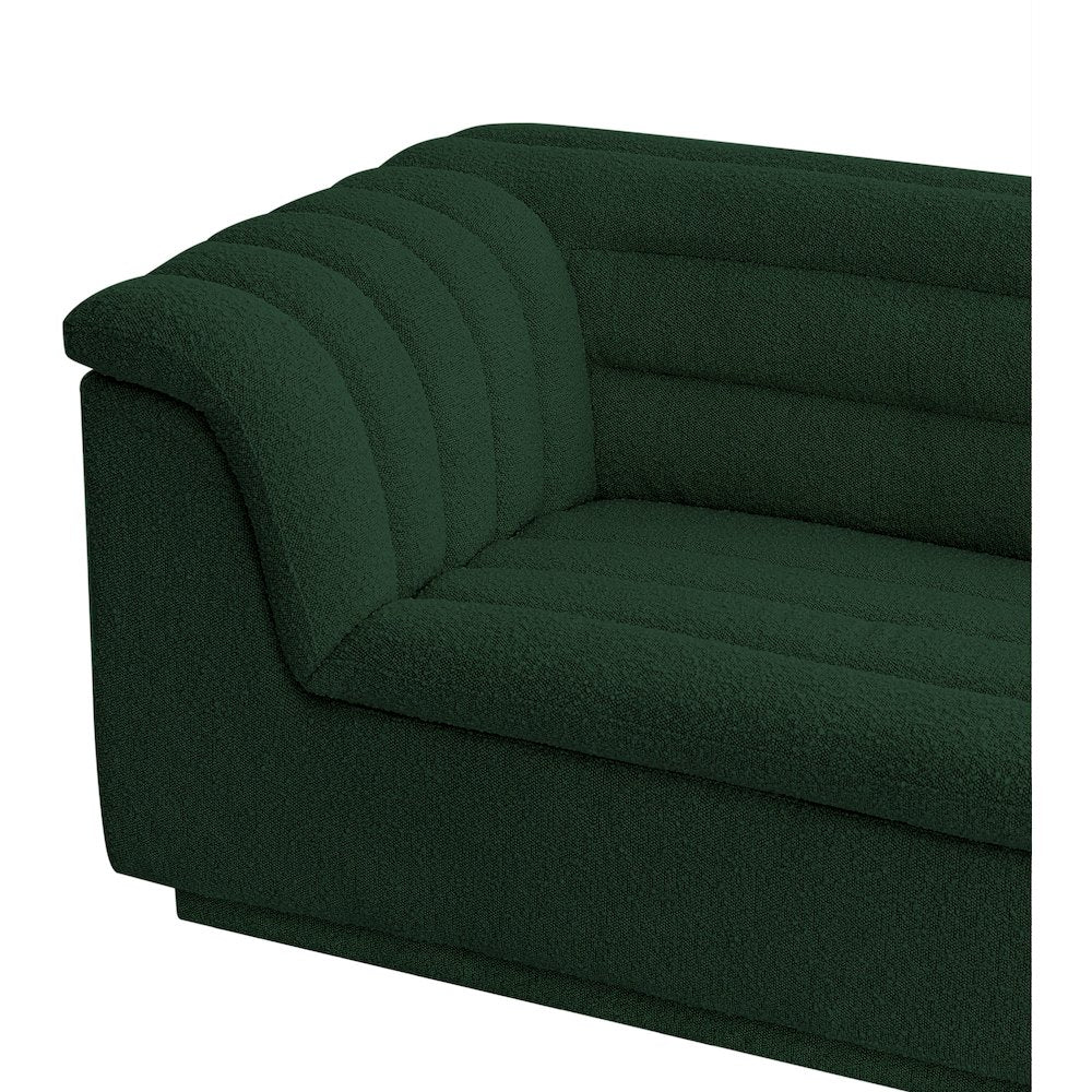 Cascade Green Boucle Fabric Chair