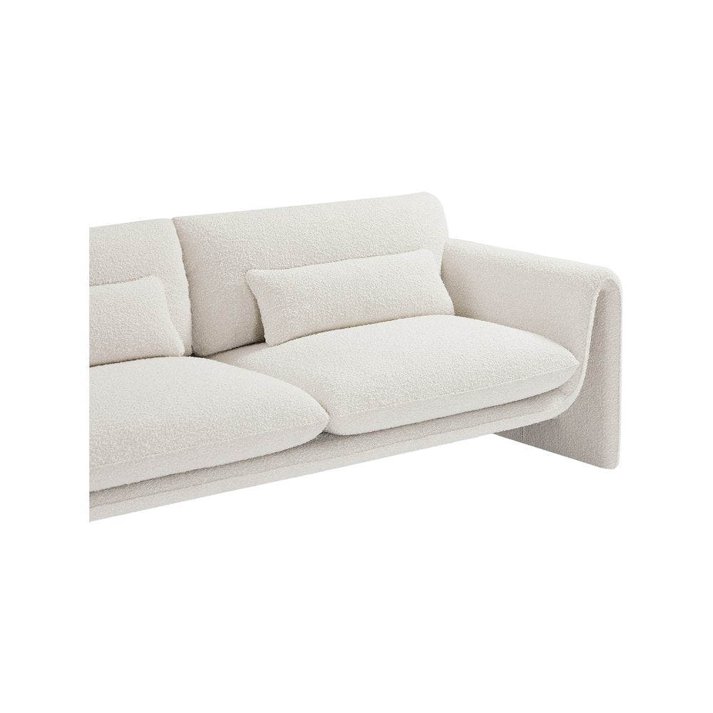 Stylus Cream Boucle Fabric Sofa
