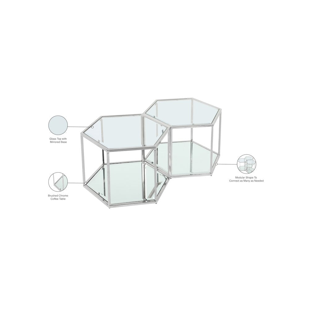 Sei Chrome Coffee Table