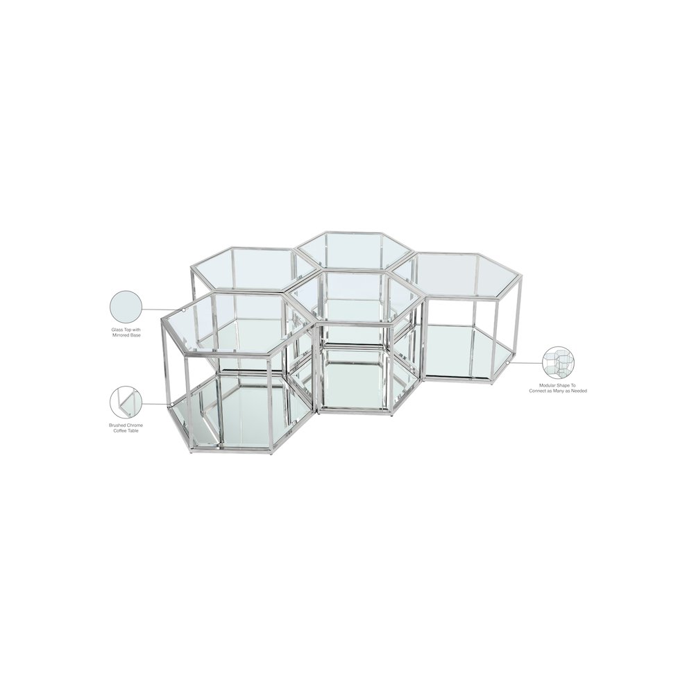 Sei Chrome Coffee Table