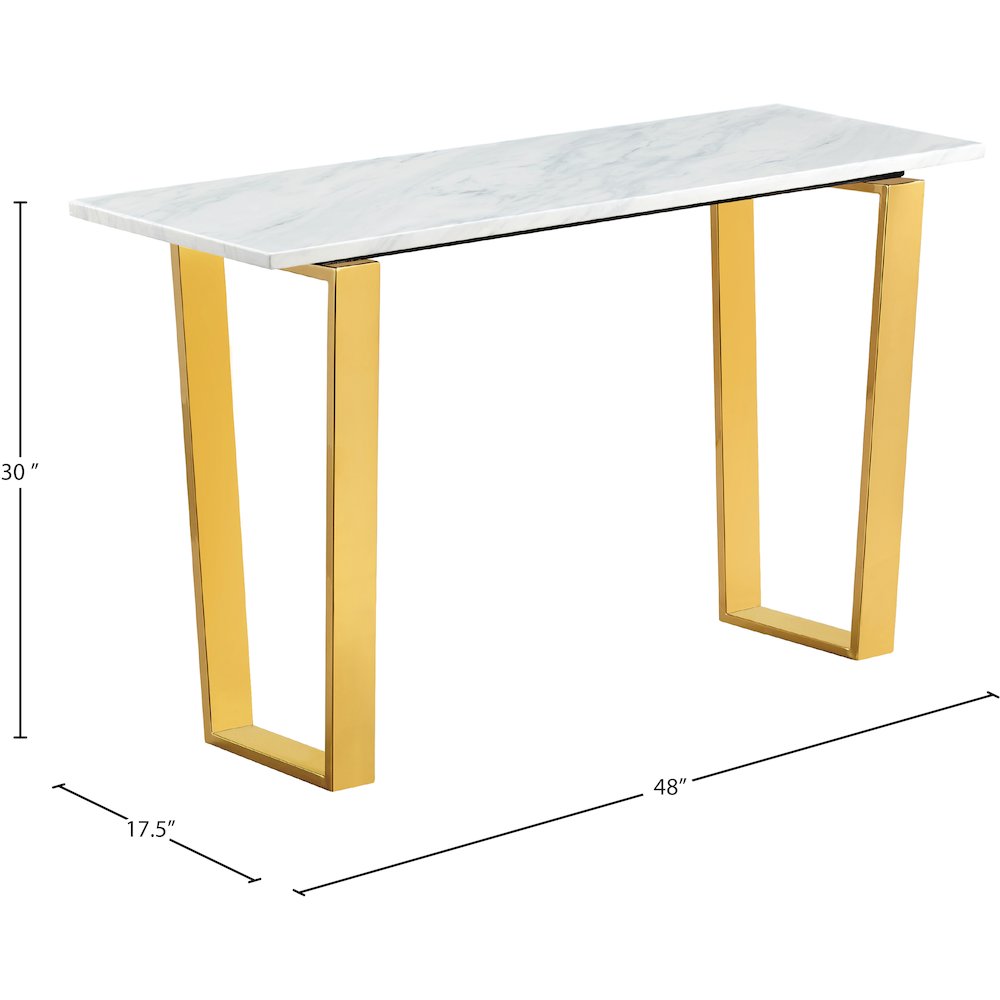 Cameron Gold Console Table