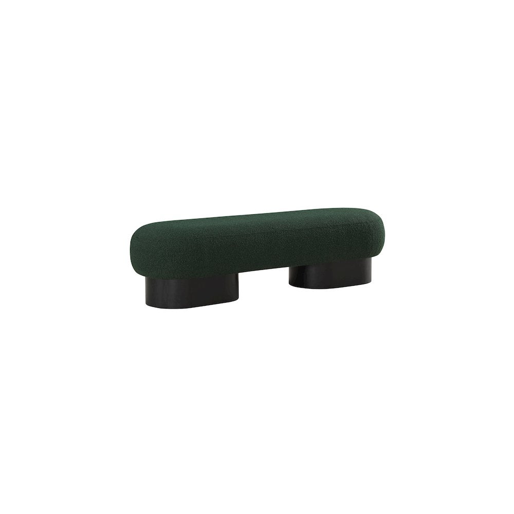 Robertson Green Boucle Fabric Bench