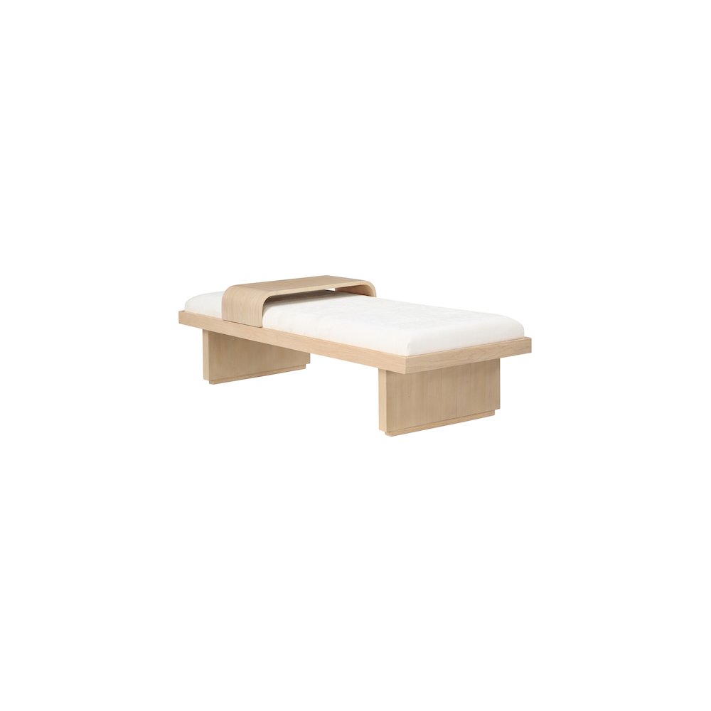 Arlington Cream Chenille Fabric Bench