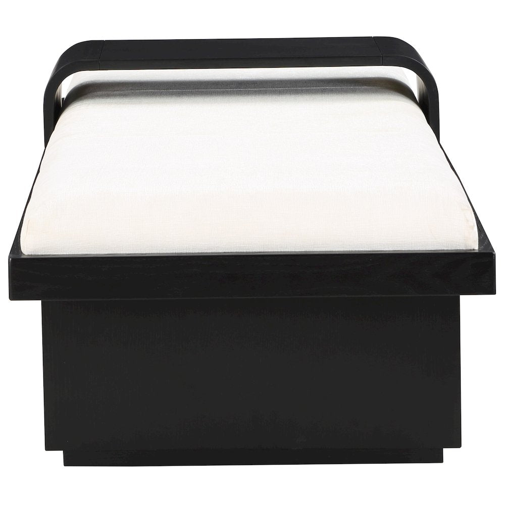 Arlington Cream Chenille Fabric Bench